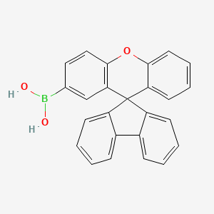 Spiro[fluorene-9,9'-xanthen]-2'-ylboronic acid chemical structure (CAS 2396648-06-7)