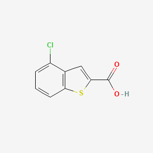 4-Chlorobenzo[b]thiophene-2-carboxylic acid chemical structure (CAS 23967-57-9)