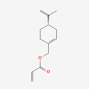 (S)-(4-(Prop-1-en-2-yl)cyclohex-1-en-1-yl)methyl acrylate chemical structure (CAS 2396741-03-8)