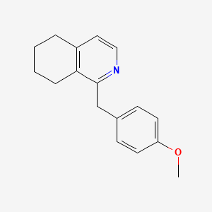 1-(4-Methoxybenzyl)-5,6,7,8-tetrahydroisoquinoline chemical structure (CAS 23974-90-5)
