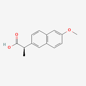 (R)-2-(6-Methoxynaphthalen-2-yl)propanoic acid chemical structure (CAS 23979-41-1)
