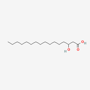 3-Hydroxyhexadecanoic acid chemical structure (CAS 2398-34-7)