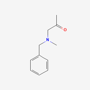 1-(Benzyl(methyl)amino)propan-2-one chemical structure (CAS 23982-57-2)