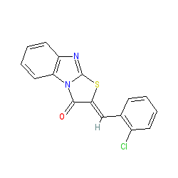 2-(2-Chlorobenzylidene)benzo[4,5]imidazo[2,1-b]thiazol-3(2H)-one chemical structure (CAS 23983-05-3)