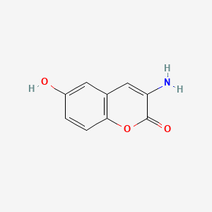 3-Amino-6-hydroxy-2H-chromen-2-one chemical structure (CAS 240113-83-1)