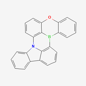 5-Oxa-8b-aza-15b-borabenzo[a]naphtho[1,2,3-hi]aceanthrylene chemical structure (CAS 2401587-69-5)