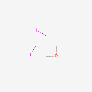 3,3-Bis(iodomethyl)oxetane chemical structure (CAS 2402-82-6)