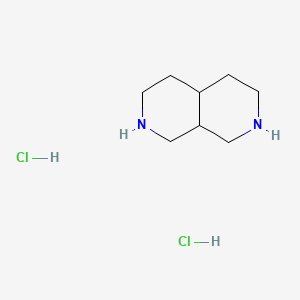 Decahydro-2,7-naphthyridine dihydrochloride chemical structure (CAS 2402830-89-9)