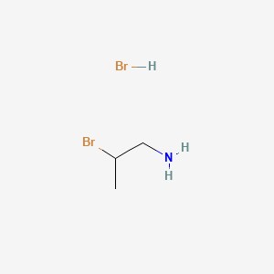 2-Bromopropan-1-amine hydrobromide chemical structure (CAS 2403-33-0)