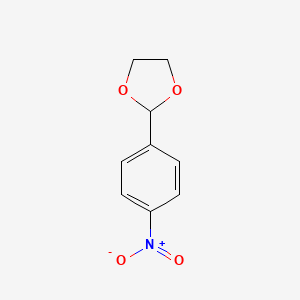 2-(4-Nitrophenyl)-1,3-dioxolane chemical structure (CAS 2403-53-4)