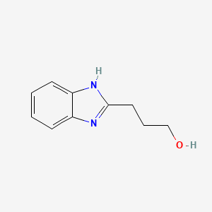3-(1H-Benzo[d]imidazol-2-yl)propan-1-ol chemical structure (CAS 2403-66-9)