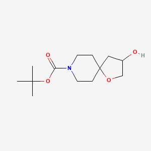 tert-Butyl 3-hydroxy-1-oxa-8-azaspiro[4.5]decane-8-carboxylate chemical structure (CAS 240401-09-6)