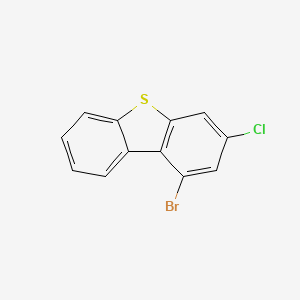 1-Bromo-3-chlorodibenzo[b,d]thiophene chemical structure (CAS 2404594-53-0)