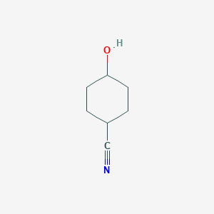 4-Hydroxycyclohexanecarbonitrile chemical structure (CAS 24056-34-6)