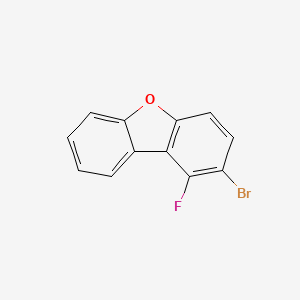 2-Bromo-1-fluorodibenzo[b,d]furan chemical structure (CAS 2407509-99-1)