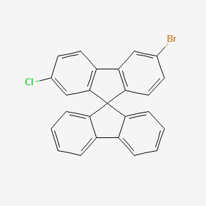 6-Bromo-2-chloro-9,9'-spirobi[fluorene] chemical structure (CAS 2407558-36-3)