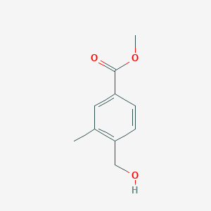Methyl 4-(hydroxymethyl)-3-methylbenzoate chemical structure (CAS 24078-25-9)