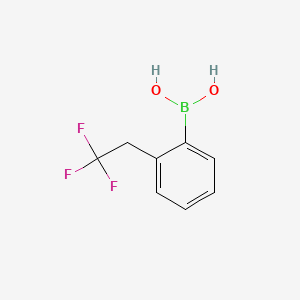 (2-(2,2,2-Trifluoroethyl)phenyl)boronic acid chemical structure (CAS 2408428-32-8)