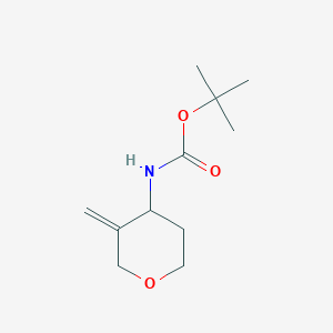 tert-Butyl (3-methylenetetrahydro-2H-pyran-4-yl)carbamate chemical structure (CAS 2408429-64-9)