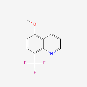 5-Methoxy-8-(trifluoromethyl)quinoline chemical structure (CAS 2408447-08-3)