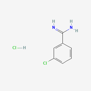 3-Chlorobenzamidine hydrochloride chemical structure (CAS 24095-60-1)