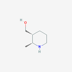 rel-((2R,3R)-2-Methylpiperidin-3-yl)methanol chemical structure (CAS 2409674-20-8)