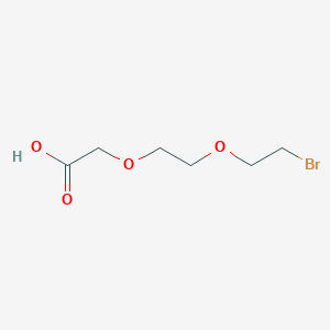 2-(2-(2-Bromoethoxy)ethoxy)acetic acid chemical structure (CAS 2409962-85-0)