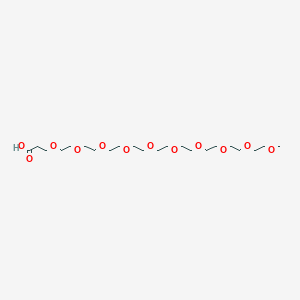 2,5,8,11,14,17,20,23,26,29-Decaoxadotriacontan-32-oic acid chemical structure (CAS 2409969-94-2)