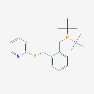 2-(tert-Butyl(2-((di-tert-butylphosphino)methyl)benzyl)phosphino)pyridine chemical structure (CAS 2410085-45-7)