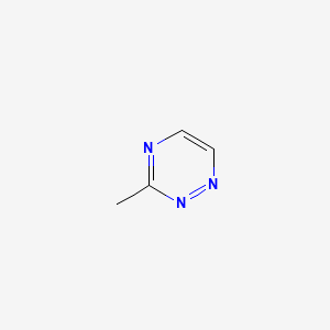 3-Methyl-1,2,4-triazine chemical structure (CAS 24108-33-6)