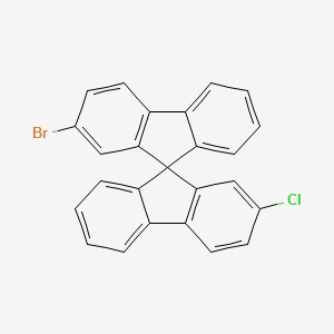 2-Bromo-2'-chloro-9,9'-spirobi[fluorene] chemical structure (CAS 2411078-31-2)