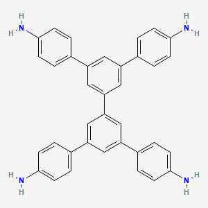 5',5''-Bis(4-aminophenyl)-[1,1':3',1'':3'',1'''-quaterphenyl]-4,4'''-diamine chemical structure (CAS 2411406-15-8)