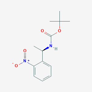 (R)-tert-Butyl (1-(2-nitrophenyl)ethyl)carbamate chemical structure (CAS 2411591-10-9)