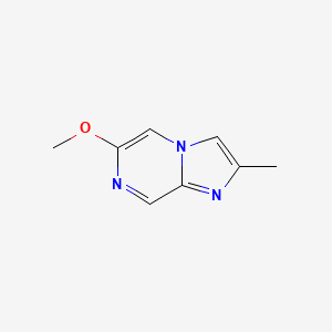 6-Methoxy-2-methylimidazo[1,2-a]pyrazine chemical structure (CAS 2411635-07-7)