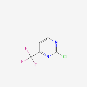 2-Chloro-4-methyl-6-(trifluoromethyl)pyrimidine chemical structure (CAS 241164-09-0)