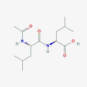 Acetyl-L-leucyl-L-leucine chemical structure (CAS 24125-26-6)