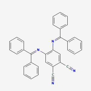 4,5-Bis((diphenylmethylene)amino)phthalonitrile chemical structure (CAS 2412528-31-3)