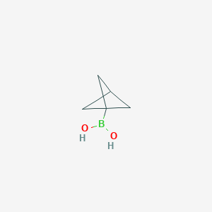 Bicyclo[1.1.1]pentan-1-ylboronic acid chemical structure (CAS 2412765-14-9)