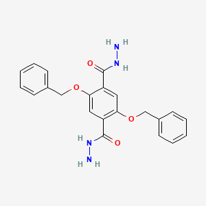 2,5-Bis(benzyloxy)terephthalohydrazide chemical structure (CAS 2413017-02-2)