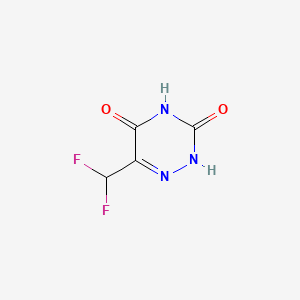 6-(Difluoromethyl)-1,2,4-triazine-3,5(2H,4H)-dione chemical structure (CAS 2413572-85-5)