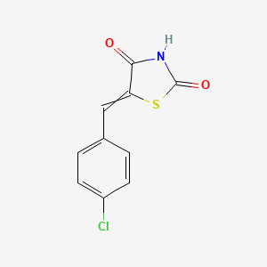 5-(4-Chlorobenzylidene)thiazolidine-2,4-dione chemical structure (CAS 24138-83-8)