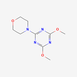 4-(4,6-Dimethoxy-1,3,5-triazin-2-yl)morpholine chemical structure (CAS 241483-00-1)