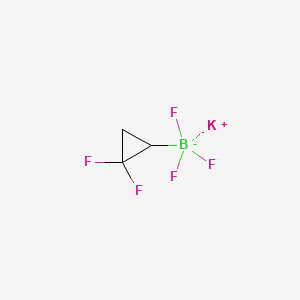 Potassium (2,2-difluorocyclopropyl)trifluoroborate chemical structure (CAS 2416056-30-7)