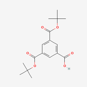 3,5-Bis(tert-butoxycarbonyl)benzoic acid chemical structure (CAS 2416860-81-4)