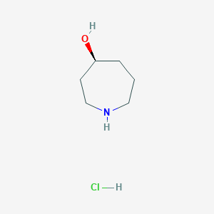 (S)-Azepan-4-ol hydrochloride chemical structure (CAS 2416991-36-9)