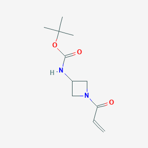 tert-Butyl (1-acryloylazetidin-3-yl)carbamate chemical structure (CAS 2416992-63-5)