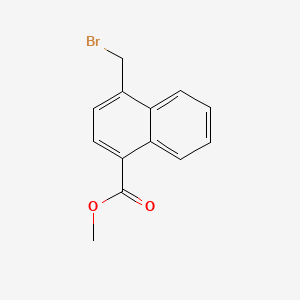 Methyl 4-(bromomethyl)-1-naphthoate chemical structure (CAS 2417-75-6)