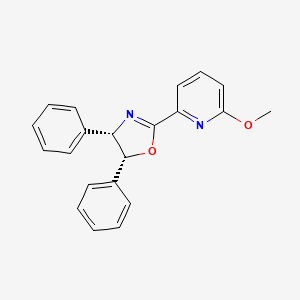 (4S,5R)-2-(6-Methoxypyridin-2-yl)-4,5-diphenyl-4,5-dihydrooxazole chemical structure (CAS 2417321-41-4)
