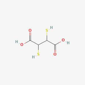 2,3-Dimercaptosuccinic acid chemical structure (CAS 2418-14-6)