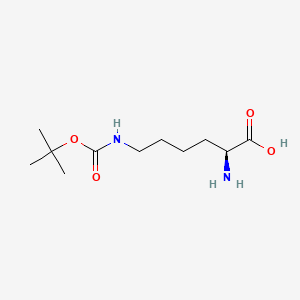 H-Lys(Boc)-OH chemical structure (CAS 2418-95-3)